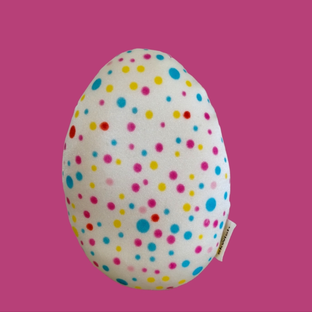 ÷Skwish colorful confetti polka dot adult/Teen Easter Egg stress Soft foamy